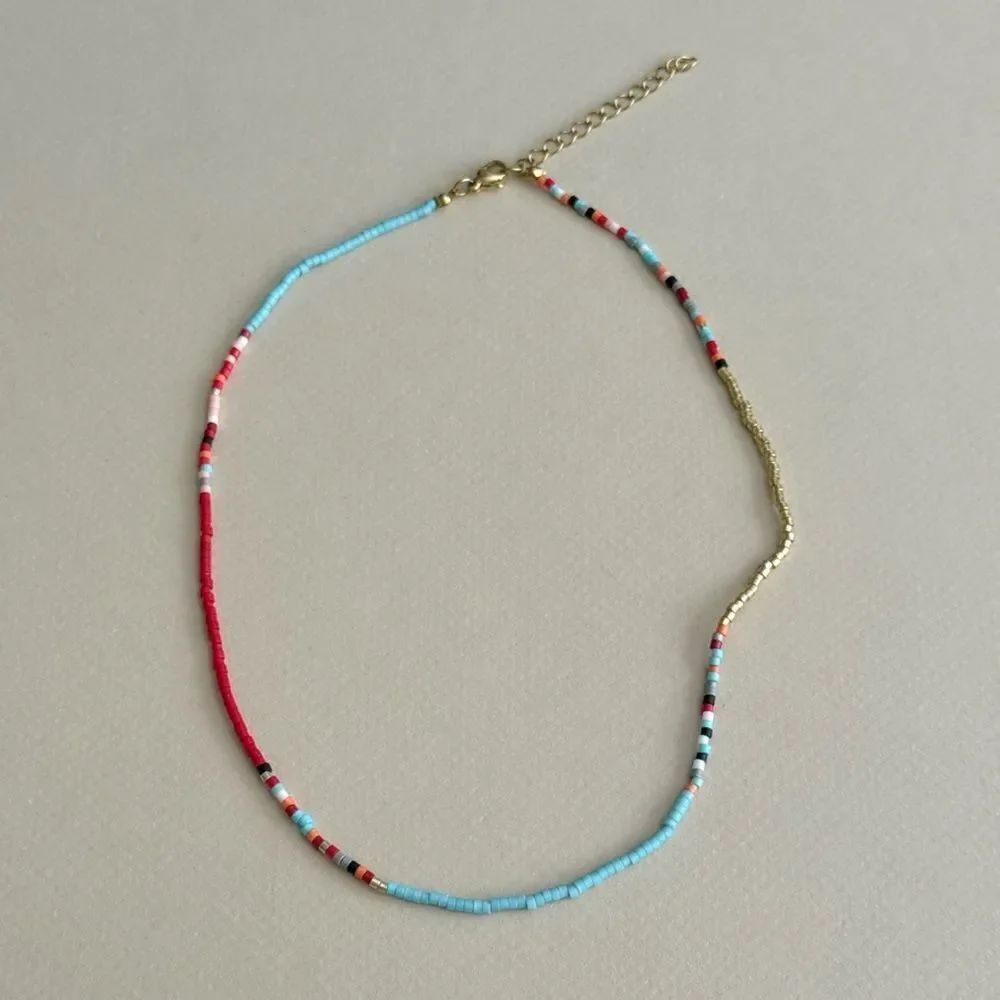 Multicolor Beaded Necklace #2422 - Picture 4 of 6